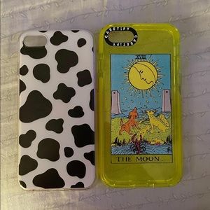 phone cases. fit iPhone 8. left cow print is shein